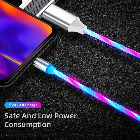 🌟 Best Seller: 3-in-1 LED Magnetic Charging Cable! 🌟 Compatible with iPhone, Samsung, & Android. Fast Charging USB Type-C with 180°/540° Rotational Connectors. Durable PVC & Aluminum Alloy